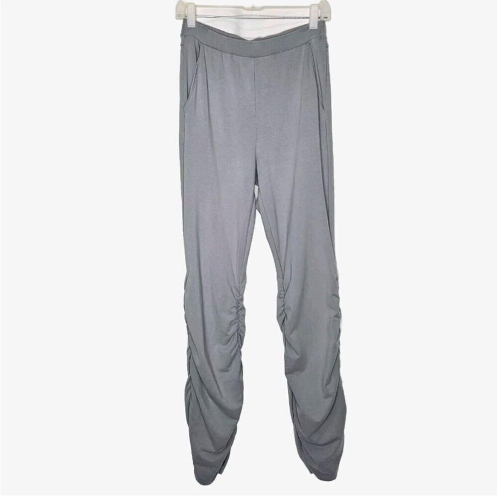 Alo Yoga Ruched Soft Sculpt Pant Limited Gray Grey Sweatpants Pockets Women’s M